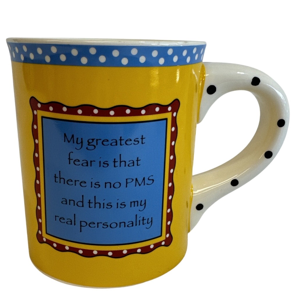 Novelty Coffee Mug My Greatest Fear PMS Funny Humor Gift‎ Idea
